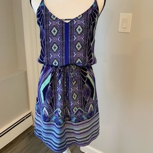 Adjustable spaghetti strap fully lined dress